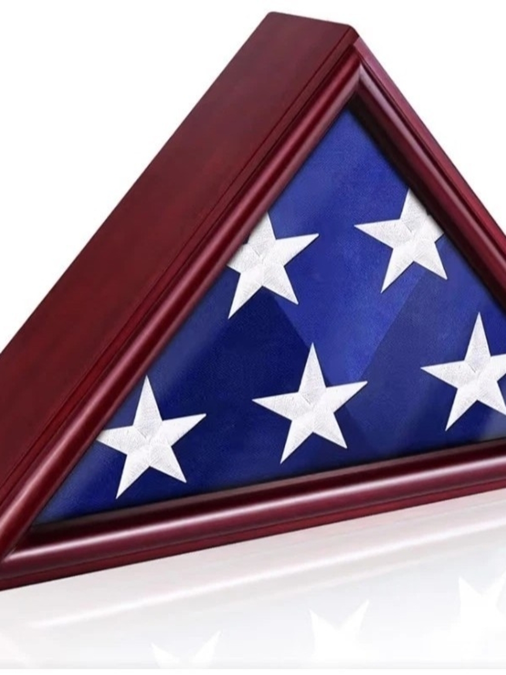 Flag Display Case for Small Flag, 3' x 5' American Flag Shadow Box